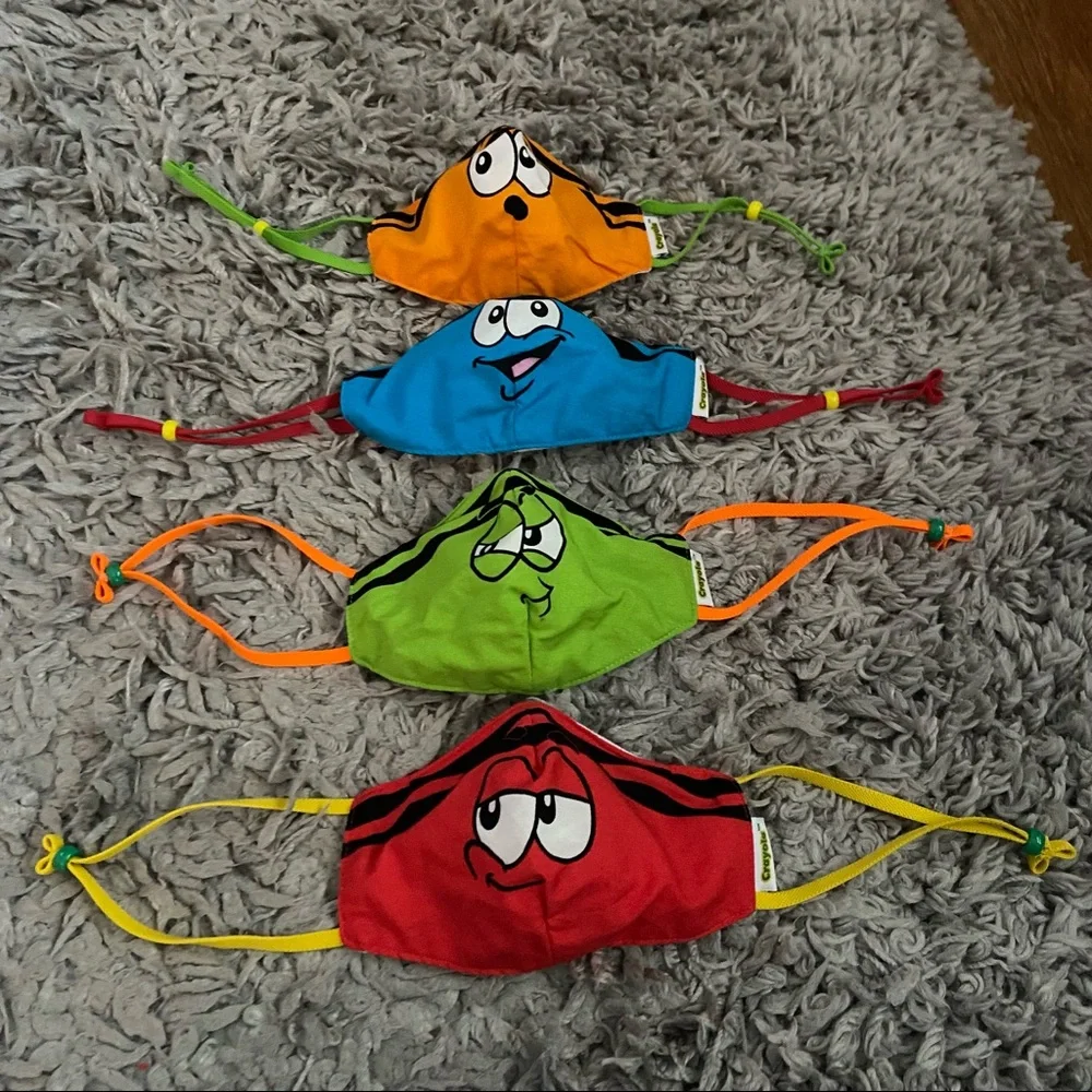 Crayola set of 4 child face masks